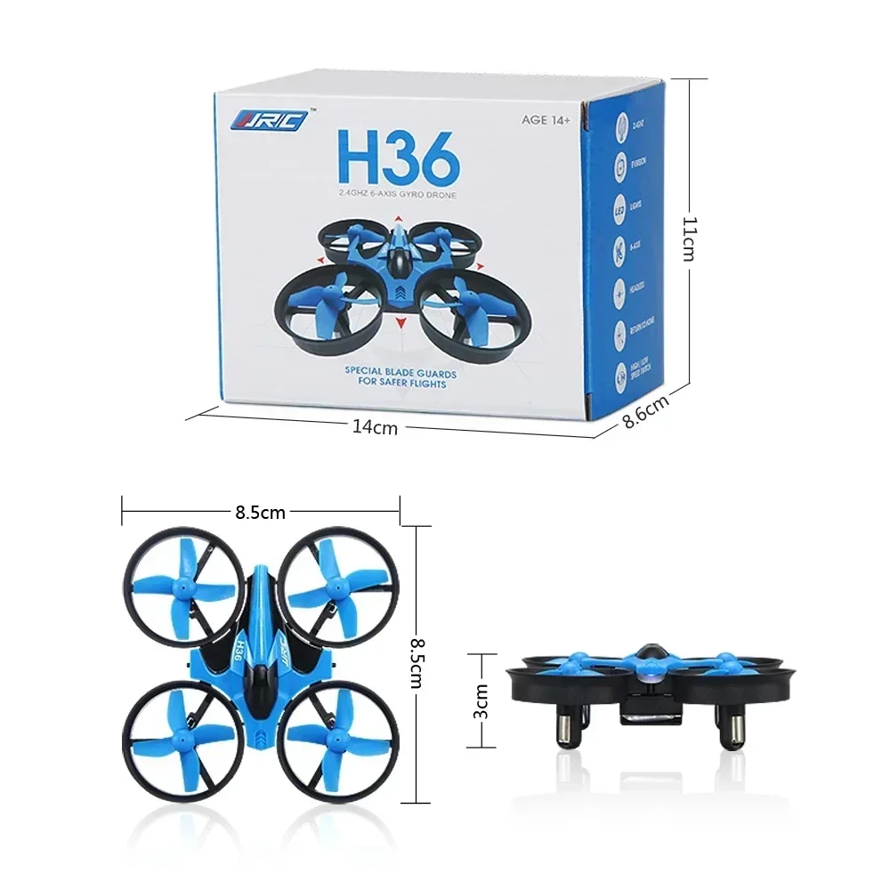 רחפן ילדים Jjrc h36 מיני rc מזל "ט 4ch 6-ציר ראש מצב מסוק 360 ° להעיף מרחוק עם שלט רחוק צעצוע מיני רחפן עבור ילדים – תמונה 6